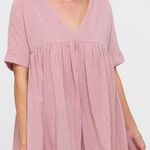 Listicle Pink Swing Babydoll Dress Photo 0