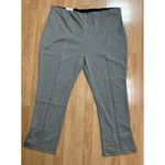 Ophelia Roe  Black & White Mid Rise Soft Pants size 3X Slacks Zipper Ankle Photo 1