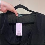 Wild Fable Black Long Sleeve Crop Twist Top NWT Photo 2