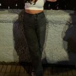 American Eagle Black High Waist Baggy Straight Leg Photo 5