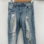 Refuge  Mid Rise Light Wash Distressed‎ Skinny Jeans Sz 6 Photo 1