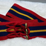 Fabulous vintage British military cord belt Red Photo 0