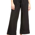 Open Edit NWT  Wide Leg Cuffed Pants Drawstring Waist Photo 0