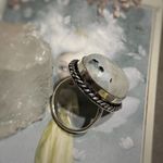 Handmade Sterling Silver Moonstone Boho Ring Size 6 Photo 4