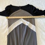 Hale Bob Color Block Sheath Dress Small Neutral Bell Sleeve Office Work Cocktail Photo 5