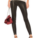 Elizabeth and James  Pants Womens 0 Black Eddine Skinny‎ Leather Zip Leg Photo 0