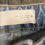 ZARA NWOT Mid Waist Ripped Cut Out Straight Leg Jeans - Size: 2 Photo 7