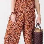 J.Crew Tie-front Jumpsuit in Vintage Vines Rust Floral Photo 0