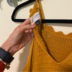 Universal Threads Universal Thread Golden Yellow Crochet Romper Photo 6