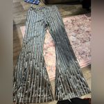 Natural Life  Multicolor Striped metallic shimmer wide leg Pants size M Photo 9