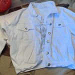 Authentic And Vintage Jep’s White Jean Jacket Size M Photo 1