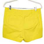 BODEN Yellow Chino Shorts Flat Front 4 Pockets 4.5" Inseam Women's UK 12 US 8 Photo 1