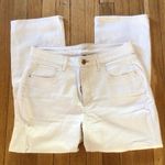 White House | Black Market WHBM High Rise Natural Boot Cut Cropped Jeans sz 10 Photo 4