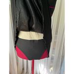 swimsuit swim dress Vintage 1980s one piece black red Size M Photo 4