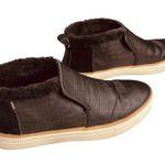 Toms | Paxton Black Croc Embossed Leather Slip-On Ankle Boot 9W | VGUC Photo 7