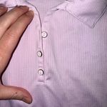 Sport Haley athletic athleisure tank top with collar‎ buttons, sz small Pink Photo 2