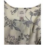 Knox Rose Floral Maxi Crochet V Neck Long Sleeve Dress Navy Cream M Photo 10