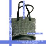 CELINE TOTE BAG IN MACADAM CANVAS & LEATHER GRAY SIGNATURE PRINT TOTE BAG Photo 14