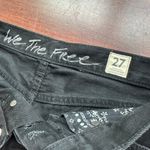 We The Free  Black Denim Jean Shorts Jorts Cut Offs Size 27 Free People Photo 8