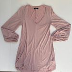 Michael Lauren  Blush Pink Long Sleeve V-Neck Dress Size Small NWOT Photo 1
