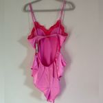 SKIMS  Stretch Satin Lace Teddy in Neon Orchid, size XL Photo 2