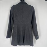 Anthropologie  Tulle Grey Wool‎ Blend Long Pea Coat Size S Peacoat Preppy Classic Photo 9