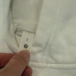 Lululemon All Yours Cropped Hoodie White Size 2 Photo 3