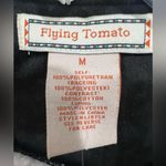 Flying Tomato  Black and White Faux Leather Vest with Sherpa Lining Photo 6