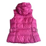 Eddie Bauer Women’s XS Goose Down Puffer Vest Fuchsia Pink Hooded Winter Warm Photo 1