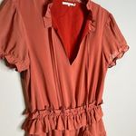 Tularosa  Colleen orange tiered mini dress Photo 2
