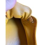 Vince Copley Shoes Women's sz 8 Mustard Yellow White Suede Platform Low Lace Up Photo 3