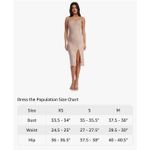 Dress the Population NEW Zahra Lace Front Slit Midi Dress Blush Size XS Photo 2