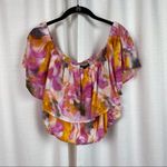 Torrid Pink&Orange Watercolor Tie Dye Skirt&Crop Set Sz.1 NWT Photo 3