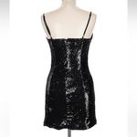 Ronny‎ Kobo Hazel Sequined Bow Mini Dress Black L Size L Photo 4