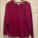 PINK - Victoria's Secret PINK Long Sleeve LOVE PINK Magenta Top Photo 0