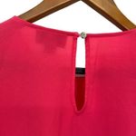 CeCe Pink Ruffle Sleeve Silk Peasant Blouse Top Photo 7