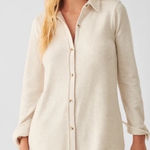 Faherty  Legend sweater shirt dress button front above knee Small Photo 0