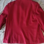 Dress Barn  womens 14w red 4 button blazer jacket rayon blend Photo 4