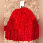 Simply Noelle NWT Button detail Fleece Red Winter Hat Photo 1