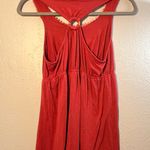 Mine Red Backless Dress with Pink Lace Mini/Midi Sleeveless SZ M elegant Luxury Size M Photo 5