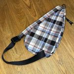 Vera Bradley  Essential Sling Backpack Crossbody Plaid Bag Red Blue Checked Photo 1