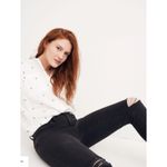 Madewell  9" Mid-Rise Skinny Jeans in Black Sea Size 26 Photo 3