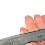 Escada Jacket Blazer Beaded Embellished Satin Peplum Ruffle Size 46 US 16 Black Photo 9