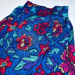 American Vintage Vintage Floral Boho Midi Skirt High Waisted Pleated Colorful Retro Cottagecore Photo 1