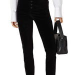 DL1961  Pants Womens‎ 27 Black Chrissy Ultra High Rise Instasculpt Velvet Skinny Photo 0