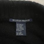 Boston Proper  Black Cardigan Sweater Size Large Embellished Pearl Beaded Floral Photo 7
