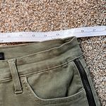 Rock & Republic Rock Republic Jean Shorts Womens  Kimber Olive Green Denim Side Zippers. Size 10 Photo 5