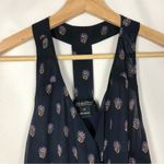 Lucky Brand  Navy Blue Printed Wrap Racerback Tank Top M Photo 2