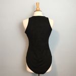 Urban Outfitters Glamorous Black Suede Lace Up V-Neck Bodysuit Photo 4