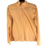 L.L.Bean Womens 1/4 Zip Pullover Shirt Top Mock Neck Long Sleeve Yellow M Photo 0